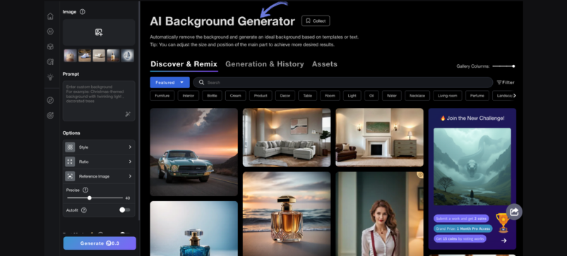 AI Background Generator - Prome Ai Feautures