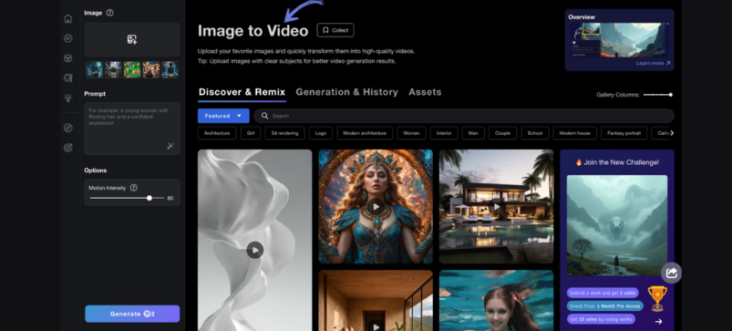 Image to Video - Prome Ai Feautures
